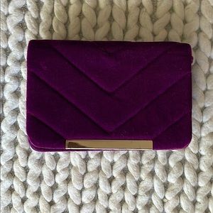 Velvet crossbody bag